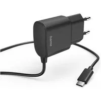 Hama Ladegerät mit USB C Anschluss, 12 W, 1,0 m, Schwarz Smartphone-Ladegerät
