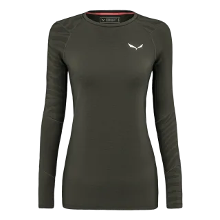 SALEWA - Cristallo Warm Alpine Merino Responsive Langarm Baselayer Damen - Grün (Gr.38)