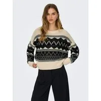 ONLY Strickpullover ONLMELINE LS SEQUIN O-NECK KNT