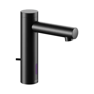 Keuco IXMO Black Selection Elektronik-Waschtischmischer, m.Temperaturregul., Batterie, schwarz matt 59511371100