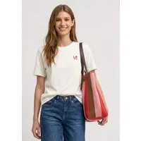 STREET ONE Kurzarmshirt Sommershirt mit Rundhals und Printdetail