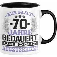 Trendation Tasse 70. Geburtstag Lustig Geschenk Männer Frauen Geschenkidee zum 70er Man