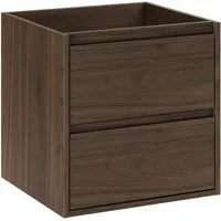 Lomadox Waschbeckenschrank VERZUOLO-56-WALNUT 50 cm breit in Walnuss