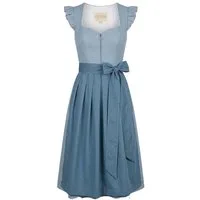 KRÜGER COLLECTION Dirndl Dirndl Isalyn Flügelarm 70cm Länge hellblau