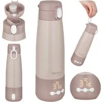 lionelo Thermoflasche THERMUP BOTTLE, 3,5 Min/20 Std. Warmhalten/37–55°C/350 ml/Thermos/USB-C