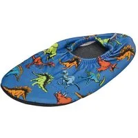 Slipstop Austin Badeschuh Dinos blau