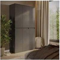 Vicco Kleiderschrank Claus, Anthrazit, 111 x 191.5 cm mit 6 Türen (1-St)
