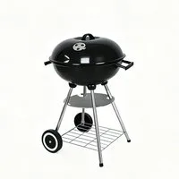 LQWELL Grillrost Barbecue Trolley Grillwagen mit Deckel (Standgrill), für alle, die gerne Familie, Freunde und BBQ-Partys