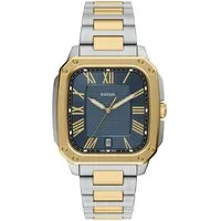 Fossil Quarzuhr Crosby FS6161, Armbanduhr, Herrenuhr, Edelstahlarmband, analog, Tag