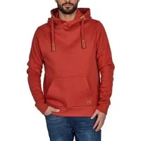 riverso Kapuzenpullover Herren Hoodie RIVNiklas Regular Fit Longsleeve Sweatshirt mit Cross-Over-Kragen und Kängurutasche