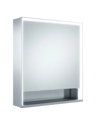 Keuco Spiegelschrank Royal Lumos 14301,li Wandvorbau,silber-eloxiert,650x735x165mm, 14301171201 14301171201