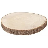 CHAKS Rindenscheiben Holzscheibe 34cm Durchmesser