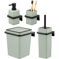 bremermann Badaccessoire-Set SAVONA 4tlg. Soft-Touch, eckig