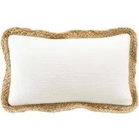 Douceur d'intérieur Dekokissen Dekoratives Kissen mit Jute, 30 x 50 cm