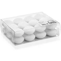INNA-Glas Schwimmkerze 24er Set Schwimmende Kerzen Ornella, weiß, Ø 4,5cm, 4h