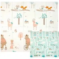 CCLIFE Spielmatte Krabbelmatte Spielmatte Babymatte Faltbar klappbar Wasserdicht, klappbar