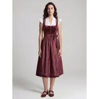 Spieth & Wensky Dirndl FC Bayern München, Dirndl Samt, Damen, Bordeaux