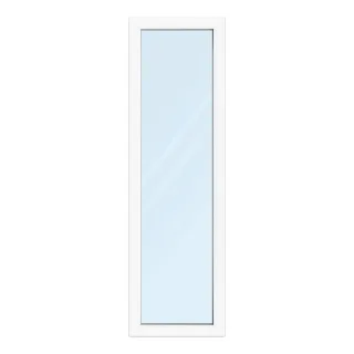 Fenster 60x200 cm, Kunststoff Profil aluplast IDEAL® 4000, Weiß, 600x2000 mm, einteilig festverglast, 2-fach Verglasung, individuell konfigurieren