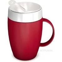 Ornamin Schnabelbecher Becher mit Trink-Trick mit Schnabelaufsatz/Trinkaufsatz, 2-tlg., Kunststoff, Trinkhilfe l Alltagshilfe l BPA-frei l Made in Germany