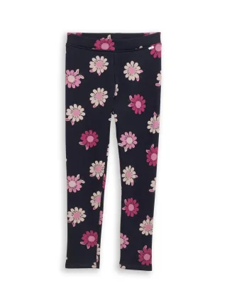 tom tailor kids - Thermo Leggings mit Allover-Print small dark blue flower print - Gr. - 134