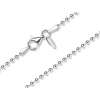 Silberkettenstore Silberkette Kugelkette 2mm - echt 925 Silber, Länge wählbar von 38-120cm