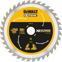 Kreissägeblatt XR EXTREME RUNTIME DT99572, Ø 250mm, 36Z Bohrung 30mm, für Akku-Paneelsägen