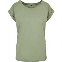 Build Your Brand Rundhalsshirt Ladies Extended Shoulder Damen T-Shirt