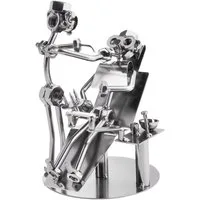 BRUBAKER Dekofigur Metallskulptur Schraubenmännchen Zahnarzt (1 St., Metallfigur), Geschenkfigur für Zahnärzte, Zahnarzthelfer und Zahnarzthelferinnen