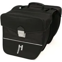 Haberland Fahrradtasche Haberland Doppeltasche E-Bike L schwarz - geräumige Gepäckträgertasche