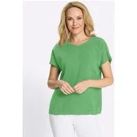 Sieh an! Klassische Bluse Schlupfbluse Kurzarm