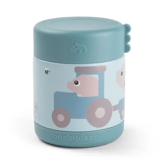 Done by Deer Thermo Essensbehälter - Tiny Farm 300ml, blau