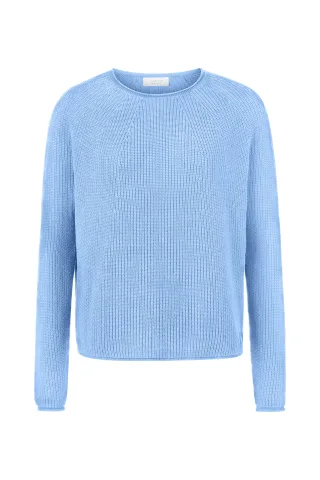 Rich & Royal - Seamless Crew-neck Half Cardigan - Gr. - XL
