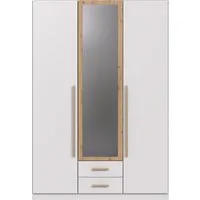 Wimex Kleiderschrank Marburg erhältlich in den Breiten 135cm & 180cm inkl. Spiegel und zwei Schubladen
