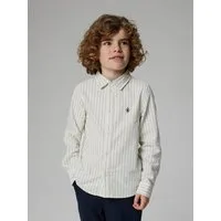 Name It Langarmhemd NKMNEWSA für Jungen mit Knopfleiste und Baumwollkomfort unifarben, casual, regular fit, Baumwolle, Hemdkragen