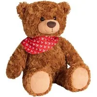 BRUBAKER Kuscheltier Teddy Plüschbär mit Anker Halstuch Blau oder Rot (1-St), 42 cm - Vintage Teddybär Kuscheltier mit weichem Fell - Stofftier Bär