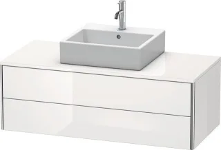 Duravit XSquare Konsolenwaschtischunterbau wandhängend Weiß Hochglanz 1200x548x400 mm - XS491208585 XS491208585
