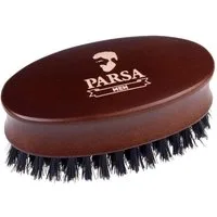 PARSA Beauty Haarbürste Men Bartbürste aus Schima Holz mit veganem Besatz für Bartpflege
