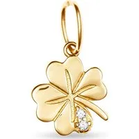 FAVS Kettenanhänger FAVS Damen-Anhänger 375er Gelbgold 1 Zirkonia