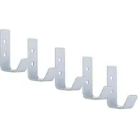 SO-TECH® Kleiderhaken Wandhaken, aus Edelstahl, 60 x 20 x 45 mm, (5-St), kleiner Jackenhaken mit abgerundeten Kanten weiß