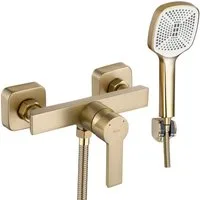 wohnwerk.idee Duscharmatur Einhebelmischer für Dusche mit Handbrause – modernes Design fürs Bad