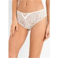 bonprix Brasilslip mit Spitze, weiches Bündchen, Schnürung im vorderen Bereich