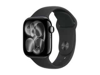 Apple Watch Series 11 (GPS) 42mm Aluminium diamantschwarz mit Sportarmband S/M schwarz | meqt4zr/a |