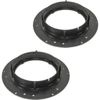 tomzz Audio Lautsprecherringe passt für VW Golf T5 T6 Tiguan Touran für 165mm DIN Auto-Lautsprecher