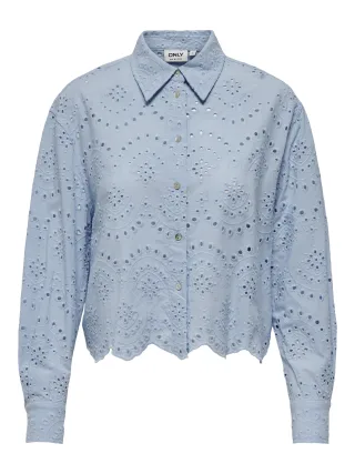 ONLY - ONLVALAIS L/S SHIRT WVN NOOS Cashmere Blue - Gr. - L