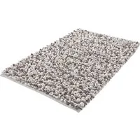 Kleine Wolke Badematte Sling, Badvorleger, Badezimmer Teppich, Höhe 20 mm, rutschhemmend beschichtet, fußbodenheizungsgeeignet, Baumwolle, Polyester, rechteckig, Badteppich, handgefertigt, 2 farbige Schlingenoptik