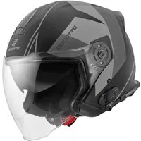 Bogotto Motorradhelm V586 Detri BT Jethelm, integriertes Kommunikationssystem,integriertes Sonnenvisier