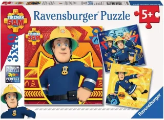 Ravensburger Puzzle 93861 - Feuerwehrmann Sam [3 x 49 Teile]