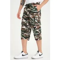 Kendindza Collection Cargoshorts Zipp Off Bermuda Shorts Herren kurze Hose 3/4 Hose Cargo Camouflage Taschen abnehmbare Beine kurze Hose Herren Cargoshorts Sommer