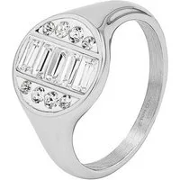 TOM TAILOR Fingerring Schmuck Geschenk Edelstahl, mit Glassteine