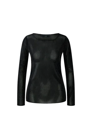 Oui - Langarmshirt black - Gr. - 40